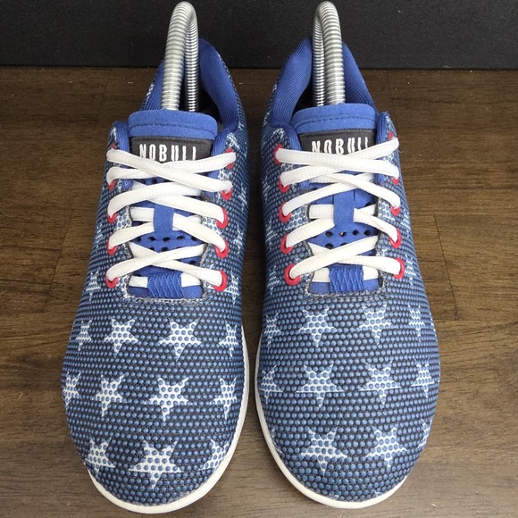 NOBULL Shoes Mens 5 Womens 6.5 Blue Flag Stars American Crossfit Gym - Picture 3 of 12